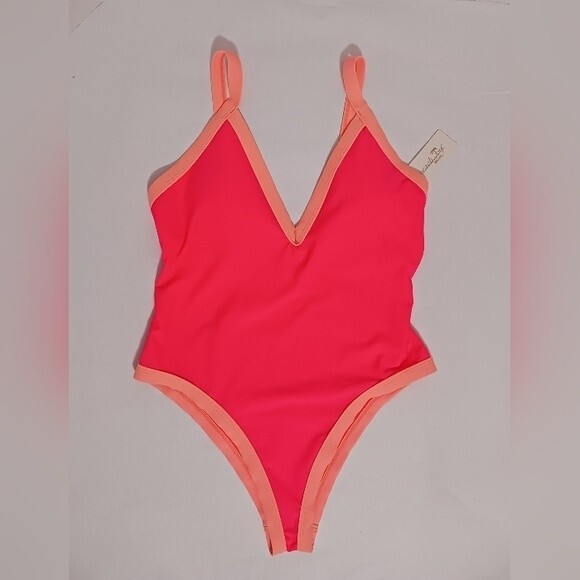Beach Joy Other - Beach Joy Bikini- One Piece Swimsuit Pink/Coral- Large